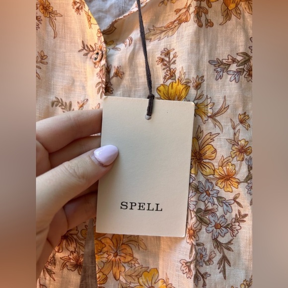 Spell Meadowland Linen Blouse New with Tags! - Picture 10 of 12